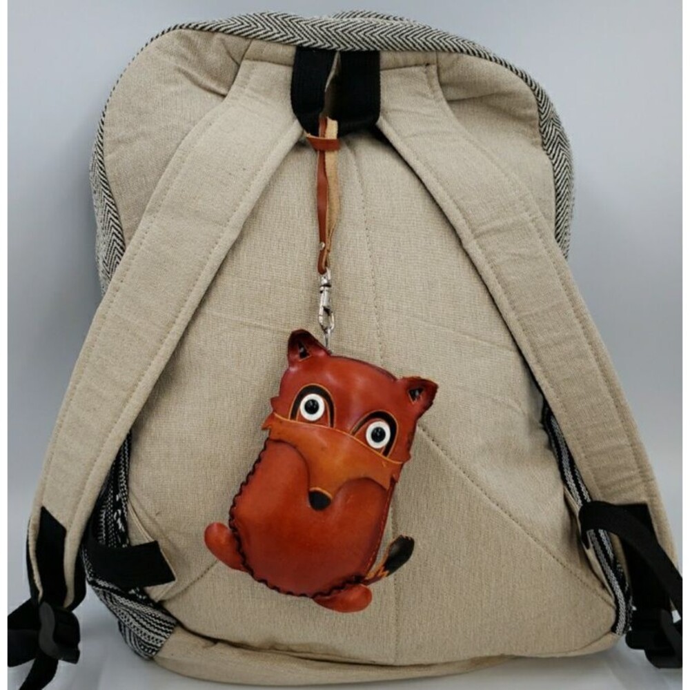 Fox Wristlet Coin Purse Cute Woodland Animal Gift Handmade Leather Mini Wallet - Picture 2 of 10